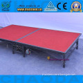 1.22*2.44m portable steel stage with wheels
